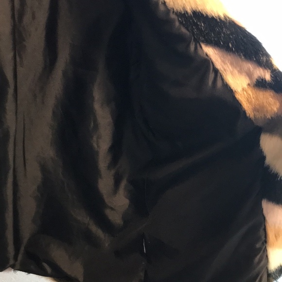 Patchwork multi toned faux fur coat - Picture 10 of 11